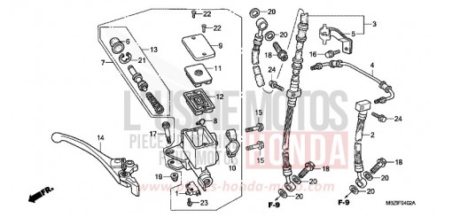 VORDERRADBREMSE (CB600F3/4) CB600F4 de 2004